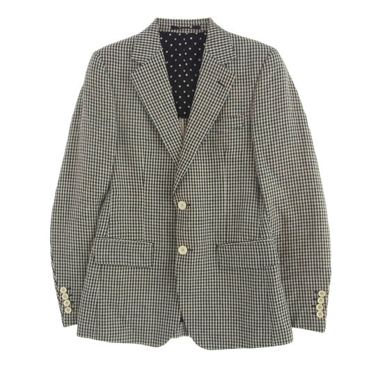 WACKO MARIA ワコマリア 12SS 12SS-GGM-JKT02 ギンガム チェック 2B テーラードジャケット ブラック系 ホワイト系 S【中古】