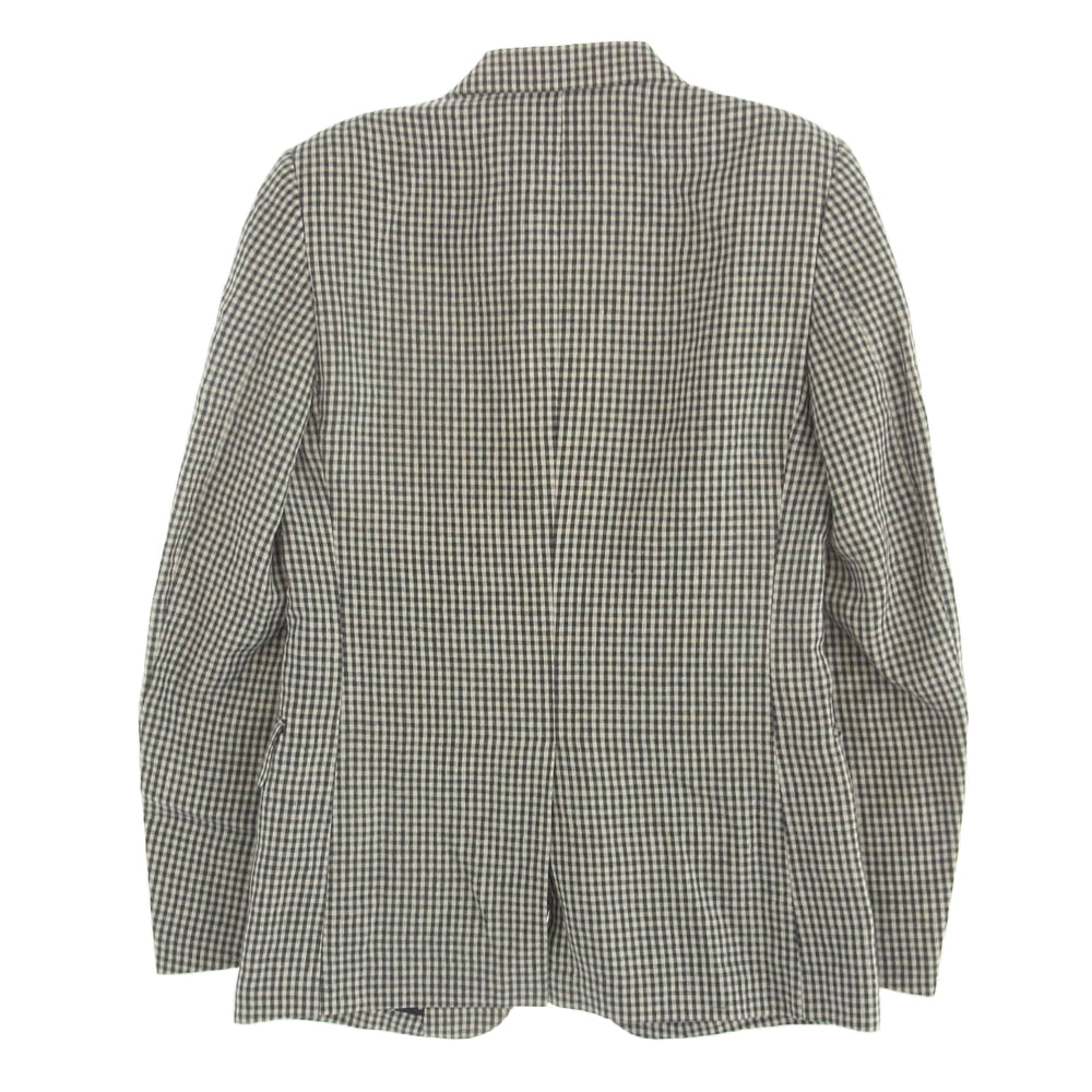 WACKO MARIA ワコマリア 12SS 12SS-GGM-JKT02 ギンガム チェック 2B テーラードジャケット ブラック系 ホワイト系 S【中古】