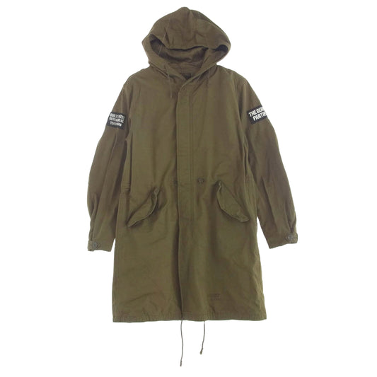 WACKO MARIA ワコマリア 14SS 14SS-MOD-04 GUILTYPARTIES MODS COAT ROCKERS TOKYO モッズ コート ワッペン モスグリーン系 S【中古】