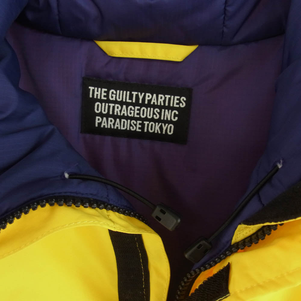 WACKO MARIA ワコマリア GUILTYPARTIES PRIMALOFT JACKET プリマロフト ジャケット 中綿 バックプリント イエロー系 パープル系【中古】