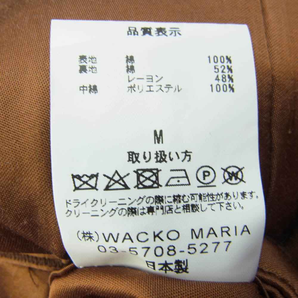 WACKO MARIA ワコマリア 21AW 21FW-WMO-BL24 GUILTYPARTIES 50's JACKET ジップアップ ジャケット ブラック系 M【中古】