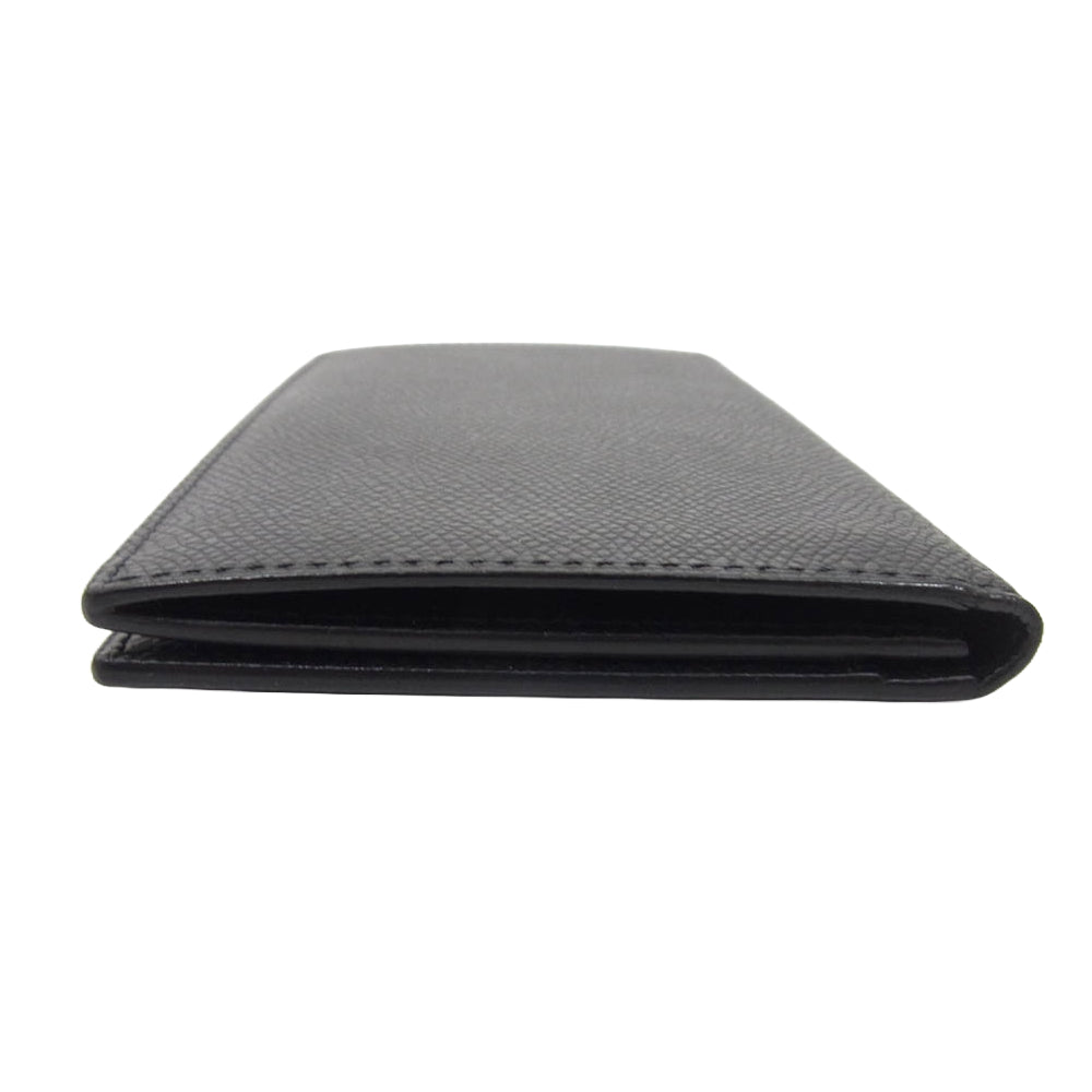 CAMIEL FORTGENS カミエルフォートへンス VERSO 旧ロゴ クロコ  レザー 長財布 ブラック系【美品】【中古】