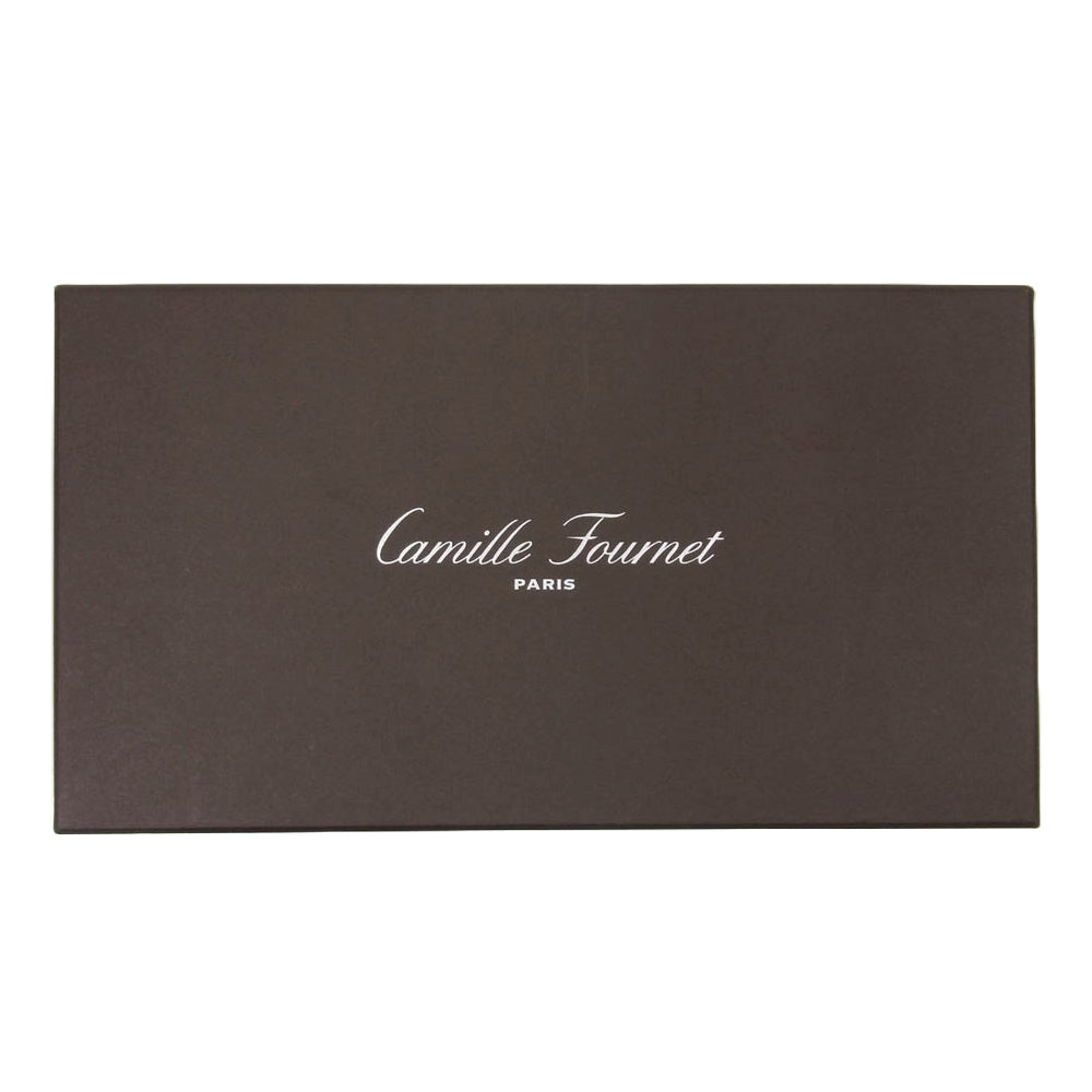 CAMIEL FORTGENS カミエルフォートへンス VERSO 旧ロゴ クロコ  レザー 長財布 ブラック系【美品】【中古】