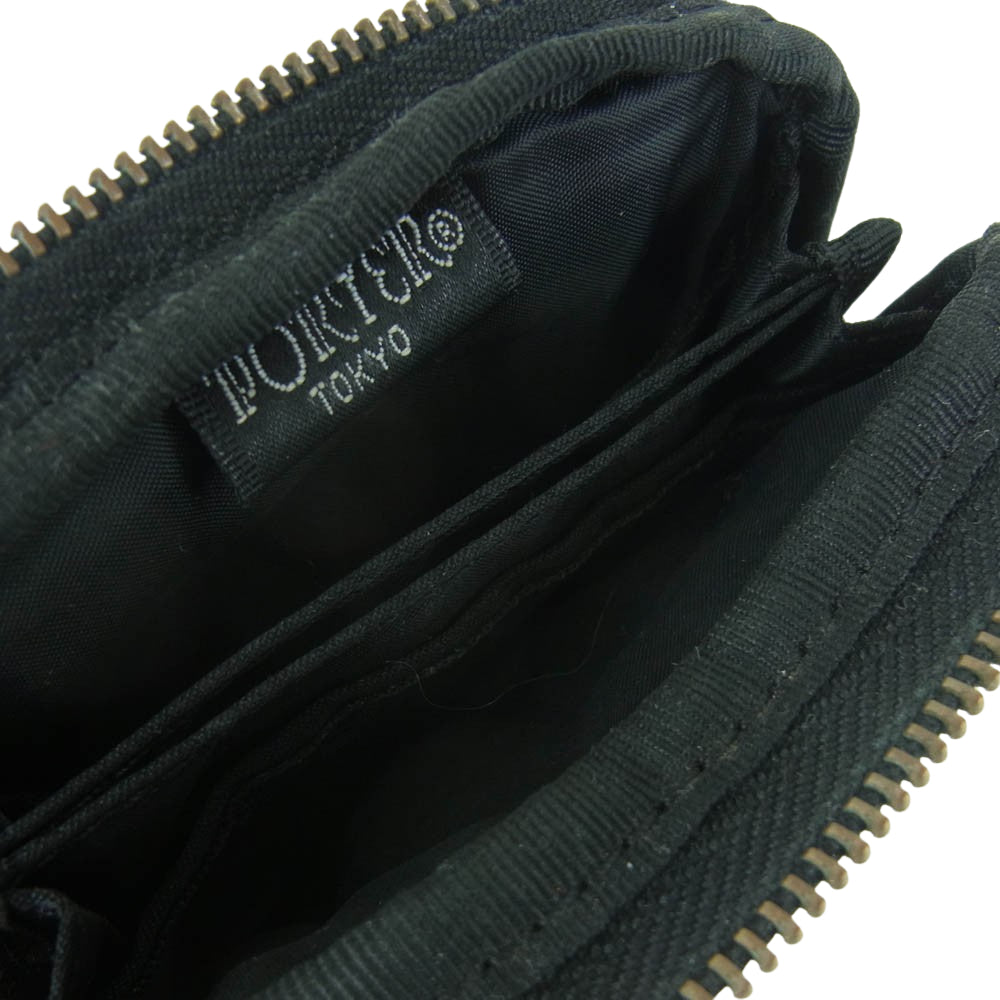 PORTER ポーター MARNI マルニ ジップ コインケース 小銭入れ 日本製 ブラック系 カーキ系【中古】