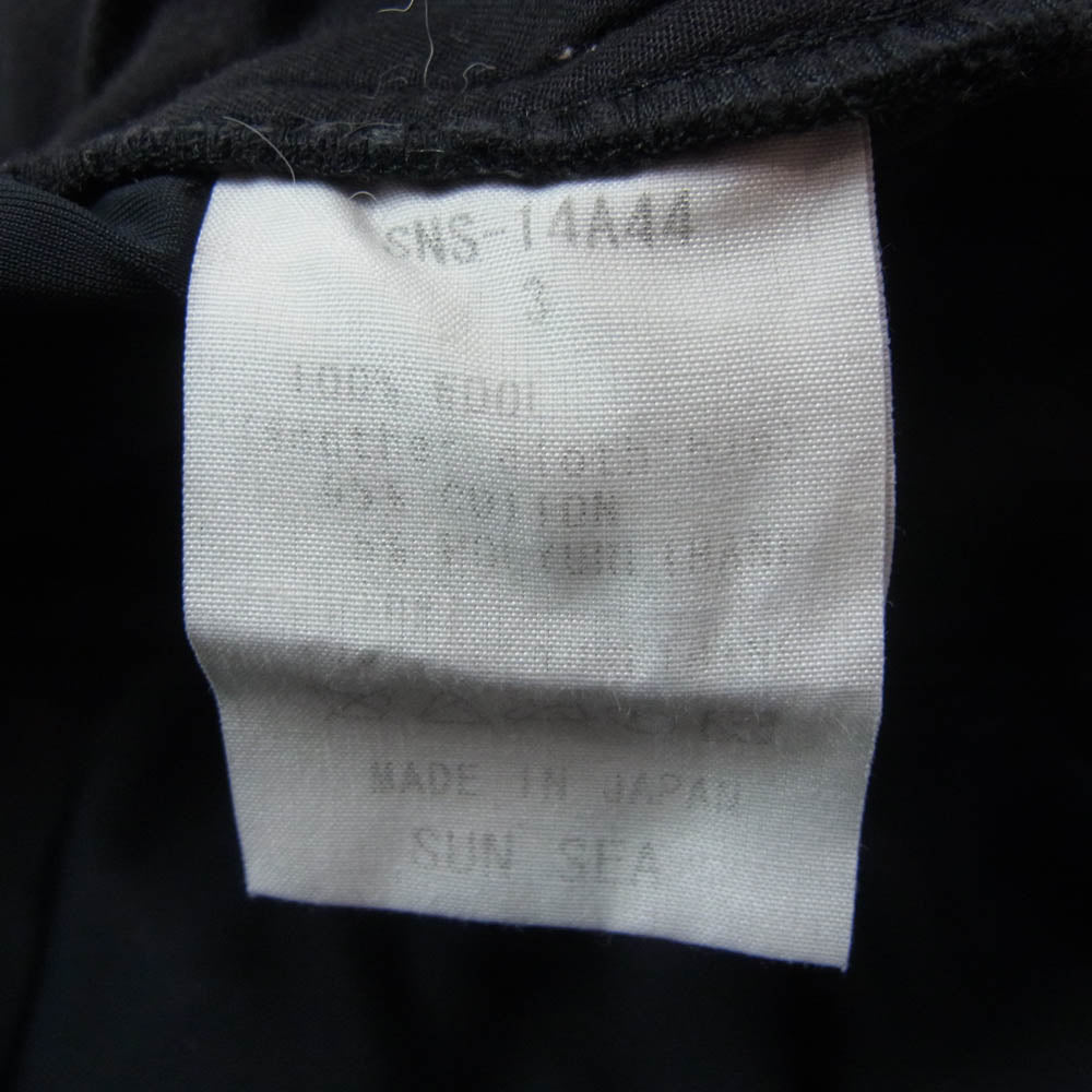 SUNSEA サンシー SNS-14A44 Flea Market Pants フリー マーケット パンツ ウール ジョガー パンツ ブラック系 3【中古】