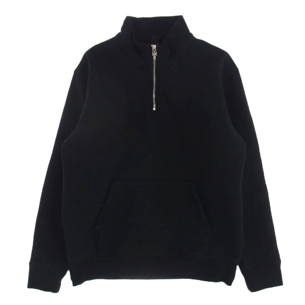 CHROME HEARTS クロムハーツ（原本無） SWTSHRT U SAILIN ON 1/2 ZP ROCKER ARCH BLACK ハーフジップ ダガー 刺繍 スウェット ブラック系 M【中古】