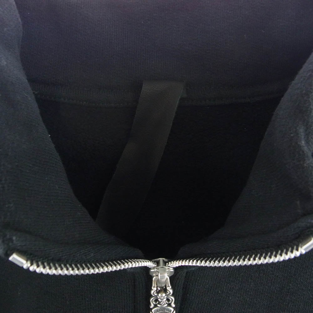 CHROME HEARTS クロムハーツ（原本無） SWTSHRT U SAILIN ON 1/2 ZP ROCKER ARCH BLACK ハーフジップ ダガー 刺繍 スウェット ブラック系 M【中古】