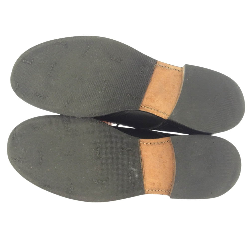 foot the coacher フットザコーチャー HARDER ハーダー レースアップ レザー シューズ ブラック系 9【中古】