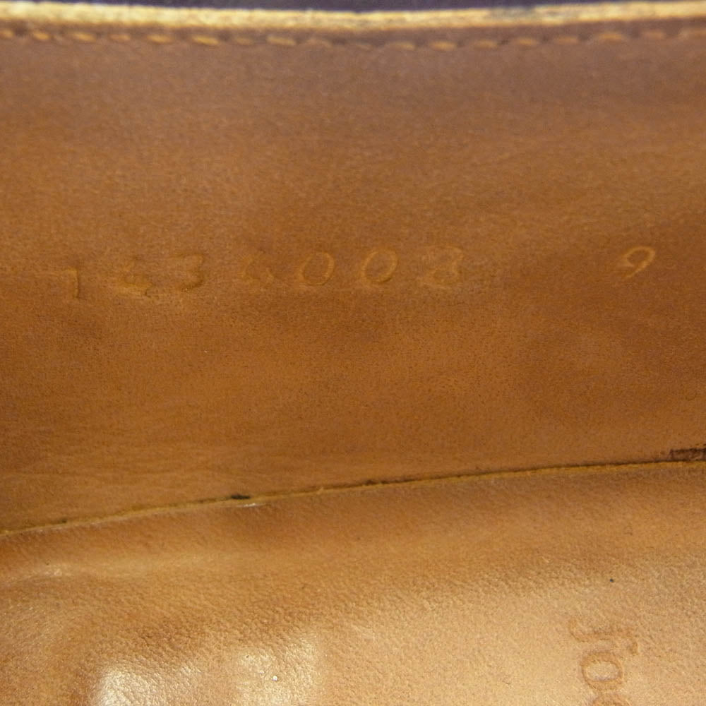 foot the coacher フットザコーチャー HARDER ハーダー レースアップ レザー シューズ ブラック系 9【中古】