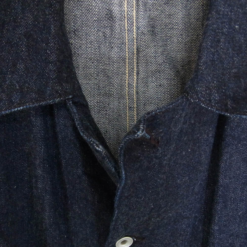 COMOLI コモリ 23SS X01-01002 デニム カバーオール ワーク シャツ