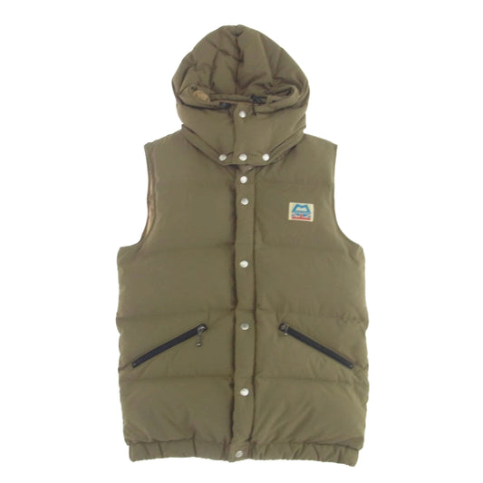 マウンテンイクィップメント Retro Lightline Vest レトロ ライトライン ダウン ベスト カーキ系 ベージュ系 M【中古】