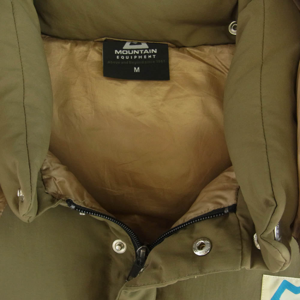 マウンテンイクィップメント Retro Lightline Vest レトロ ライトライン ダウン ベスト カーキ系 ベージュ系 M【中古】