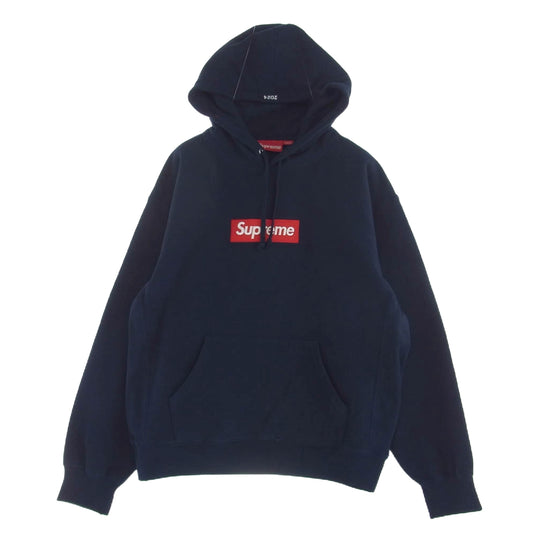 Supreme シュプリーム 24AW Box Logo Hooded Sweatshirt Navy ボックスロゴ スウェット パーカー ネイビー M ネイビー系 M【新古品】【未使用】【中古】