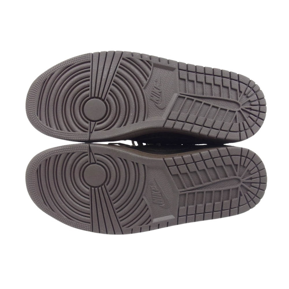 NIKE ナイキ 24AW DM7866-202 × Travis Scott × Air Jordan 1 Low OG SP フェイクバスターズ鑑定済 Velvet Brown and Dark Mocha トラヴィススコット × エアジョーダン 1 ロー ベルベットブラウン アンド ダークモカ スニーカー ブラウン系 ブラウン系 27.5cm【新古品】【未使用】【中古】