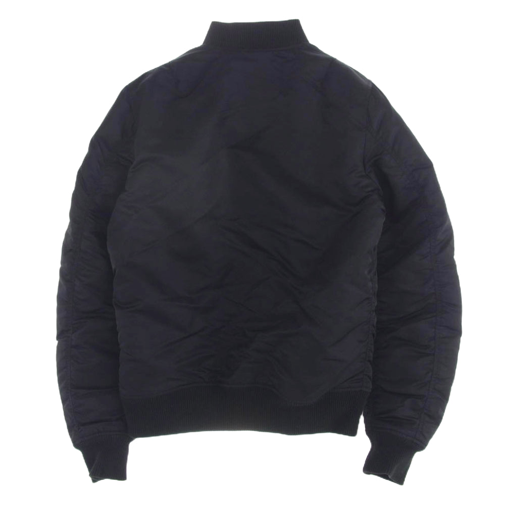 LACOSTE ラコステ L!VE ライブ MA-1 フライト ジャケット ブルゾン ブラック系 48【中古】