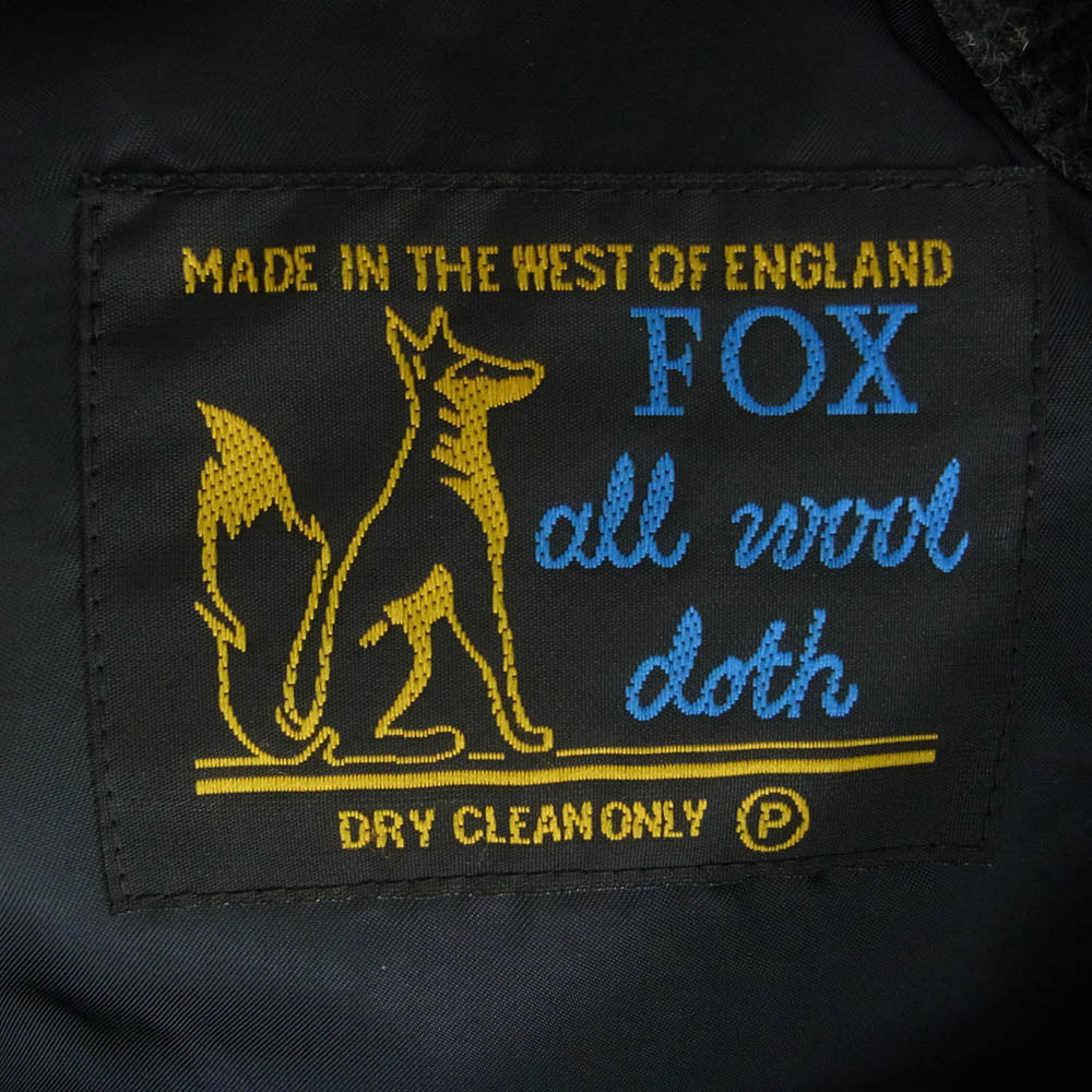 A.P.C. アーペーセー FOX BROTHERS フォックスブラザーズ ヘリンボーン ロング コート グレー系 M【中古】