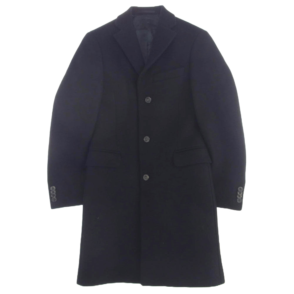 ACNE STUDIOS アクネストゥディオズ GARRET ギャレット チェスター ウール ロング コート ブラック系 44【中古】