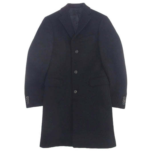 ACNE STUDIOS アクネストゥディオズ GARRET ギャレット チェスター ウール ロング コート ブラック系 44【中古】