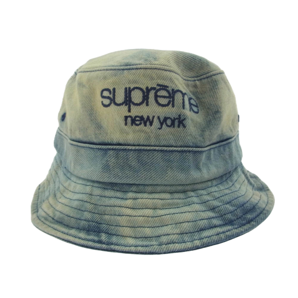 Supreme シュプリーム 24SS Chino Twill Crusher Dirty Indigo チノ ツイル クラッシャー ハット 帽子 M/L【中古】