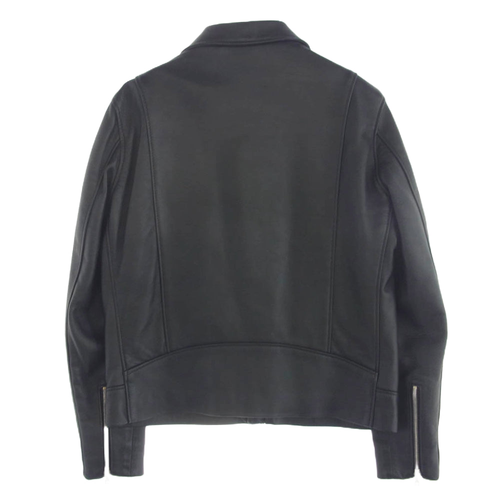 SOPHNET. ソフネット SOPH-190051 × schott ショット シープスキン ダブル ライダース ジャケット ブラック系 マルチカラー系 42【中古】