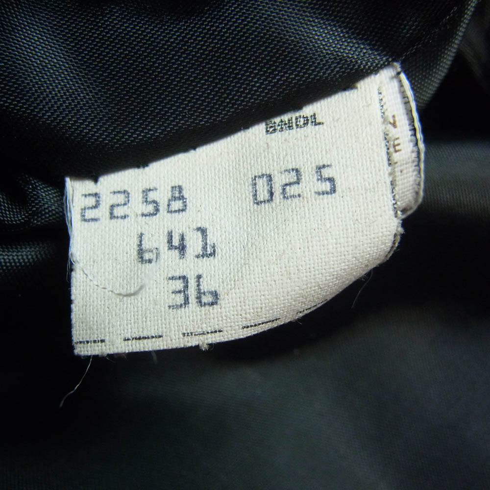 schott ショット 641 LEATHER SINGLE RIDERS JACKET レザー シングル ライダース ジャケット ボアライナー付 ブラック系 36【中古】