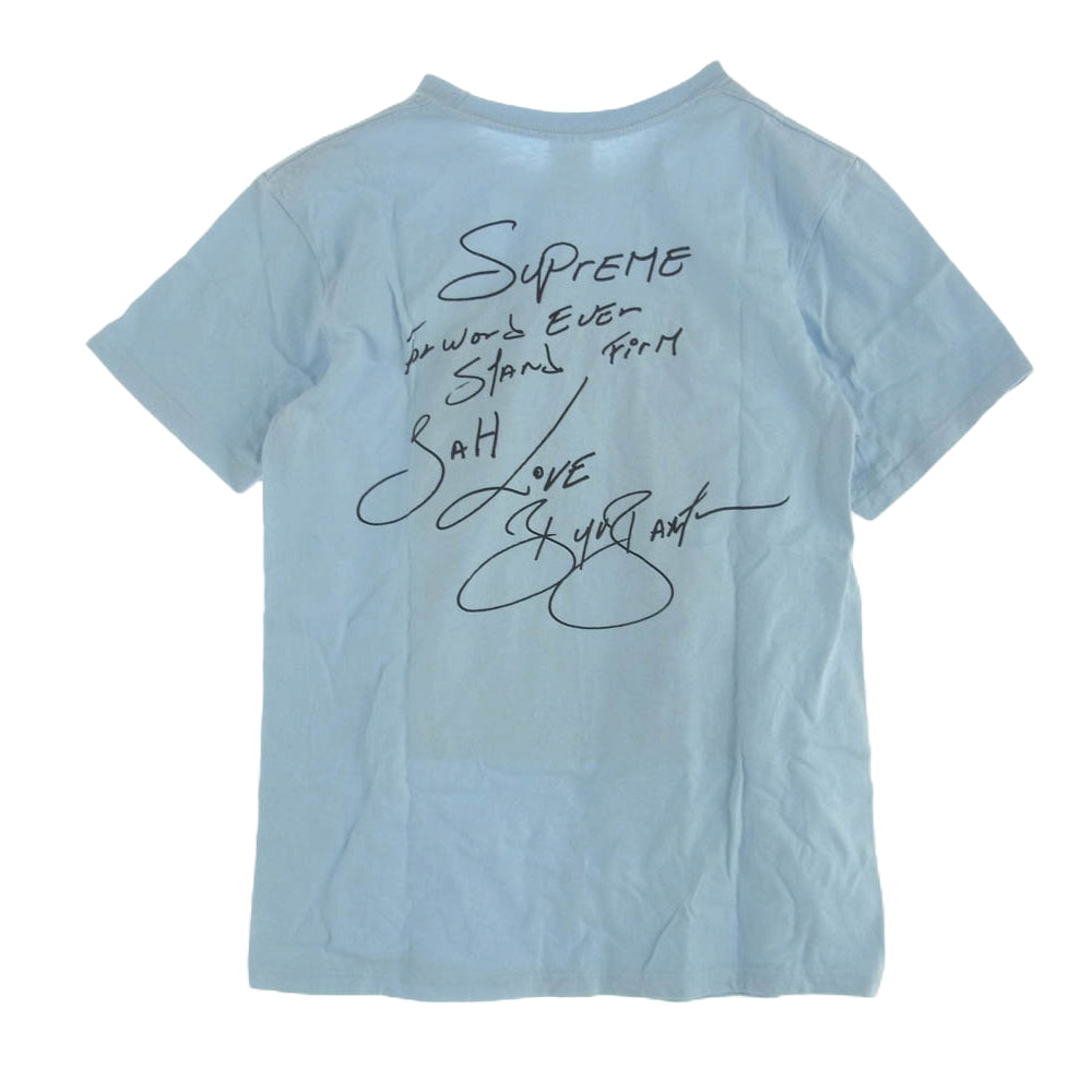 Supreme シュプリーム 19SS Buju Banton Tee ブジュバントンボックスロゴフォトプリント Tシャツ ライトブルー系 S【中古】