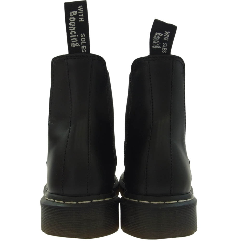 Dr.Martens ドクターマーチン 2976WS WHITE STITCH LEATHER CHELSEA BOOTS ホワイト ステッチ レザー チェルシー ブーツ ブラック系 EU41【中古】