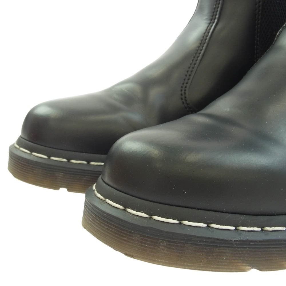 Dr.Martens ドクターマーチン 2976WS WHITE STITCH LEATHER CHELSEA BOOTS ホワイト ステッチ レザー チェルシー ブーツ ブラック系 EU41【中古】