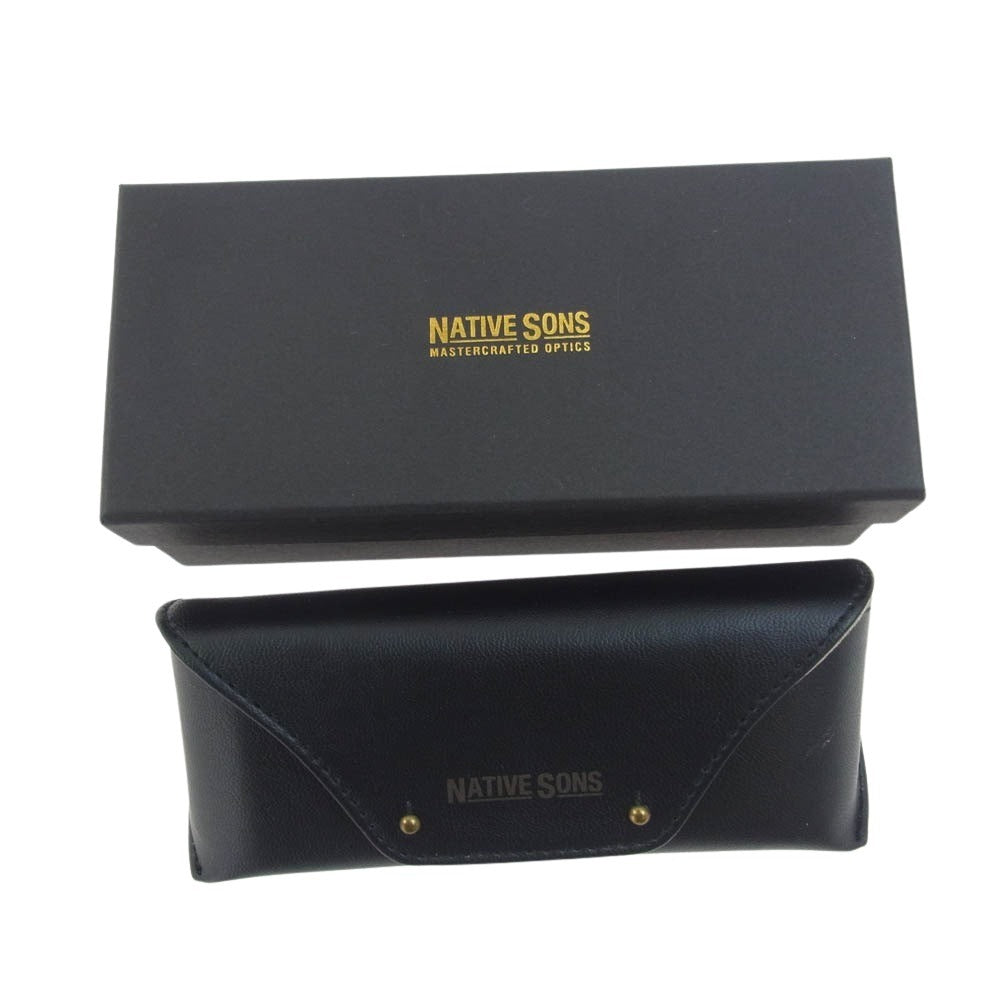 NATIVE SONS ネイティヴサンズ SEEGER 47 度入り アイウェア 眼鏡 メガネ フレーム：ゴールド系【中古】