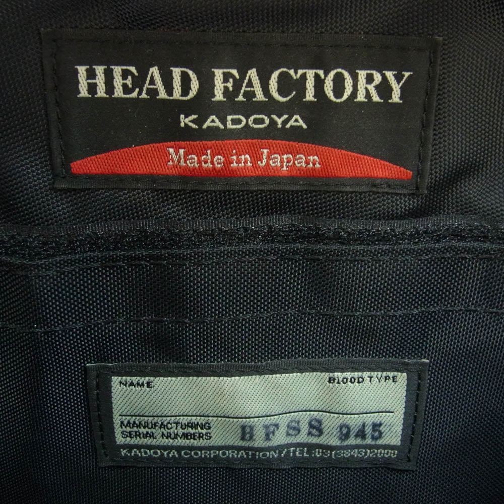 KADOYA カドヤ HEAD FACTORY ヘッド ファクトリー レザー ボディ バッグ ブラック系【中古】