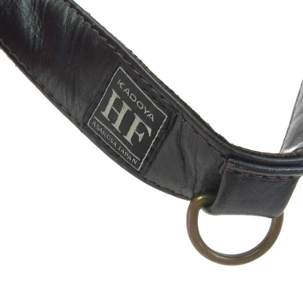 KADOYA カドヤ HEAD FACTORY ヘッド ファクトリー レザー ボディ バッグ ブラック系【中古】