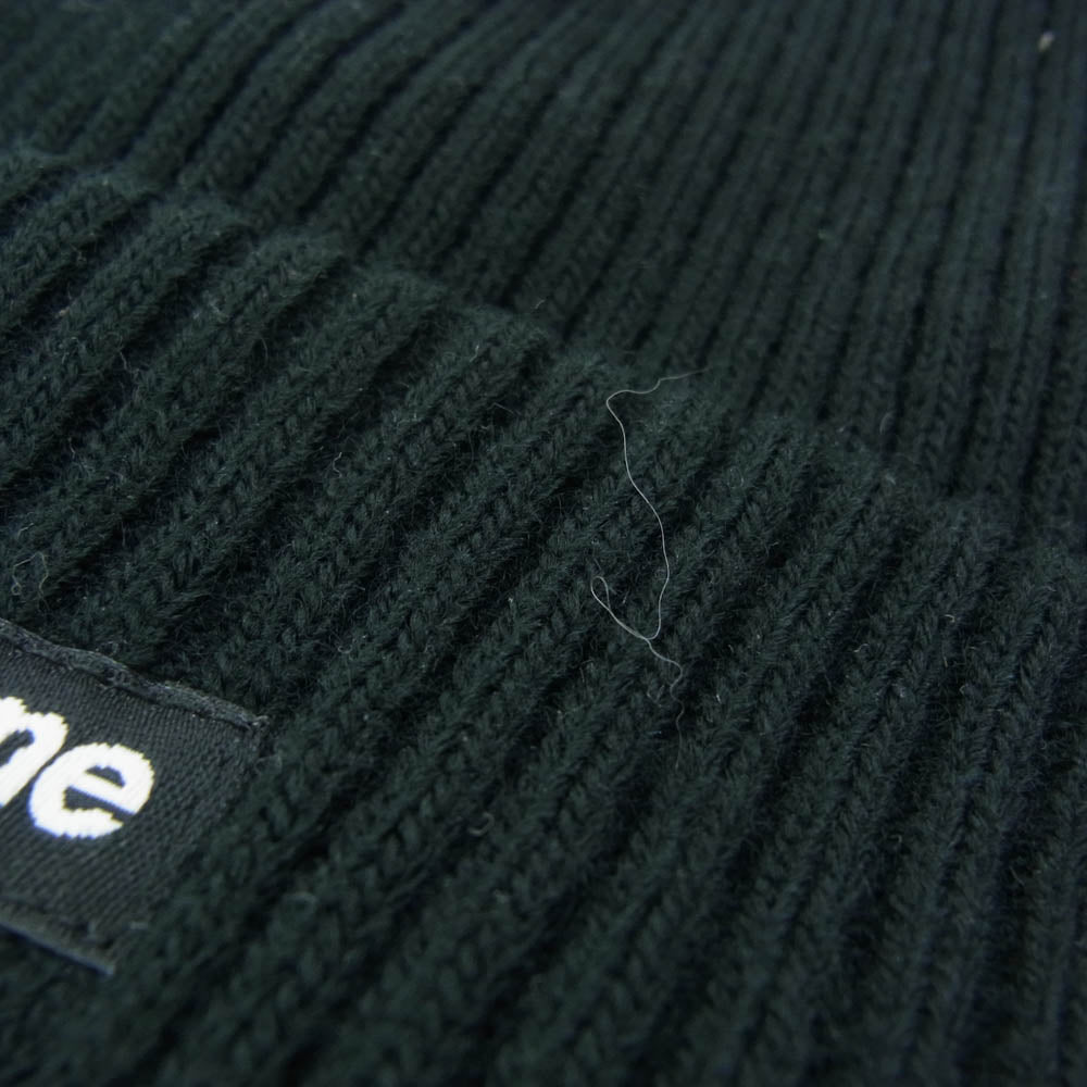 Supreme シュプリーム 20AW Wide Rib Beanie スモール ボックスロゴ ワイド リブ ビーニー ニット キャップ ブラック系【中古】