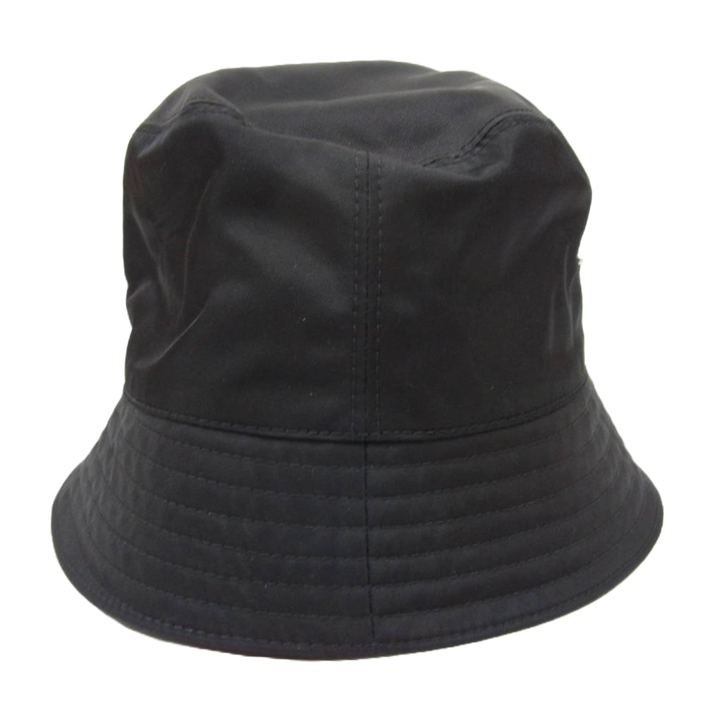 PRADA プラダ 2HC137 2DM ReNylon 三角ロゴ バケットハット ブラック系 L【中古】