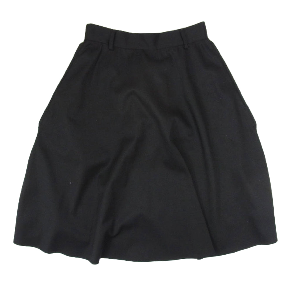 MAISON MARGIELA メゾンマルジェラ 21SS S52MA0130 前身切替 2トーン スウェット生地 スカート ブラック系 38【中古】