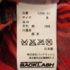 ISAMUKATAYAMA BACKLASH イサムカタヤマバックラッシュ 1248-01 ピッグスエード 二重ガーゼ チェック柄 長袖 シャツ レッド系 M【中古】