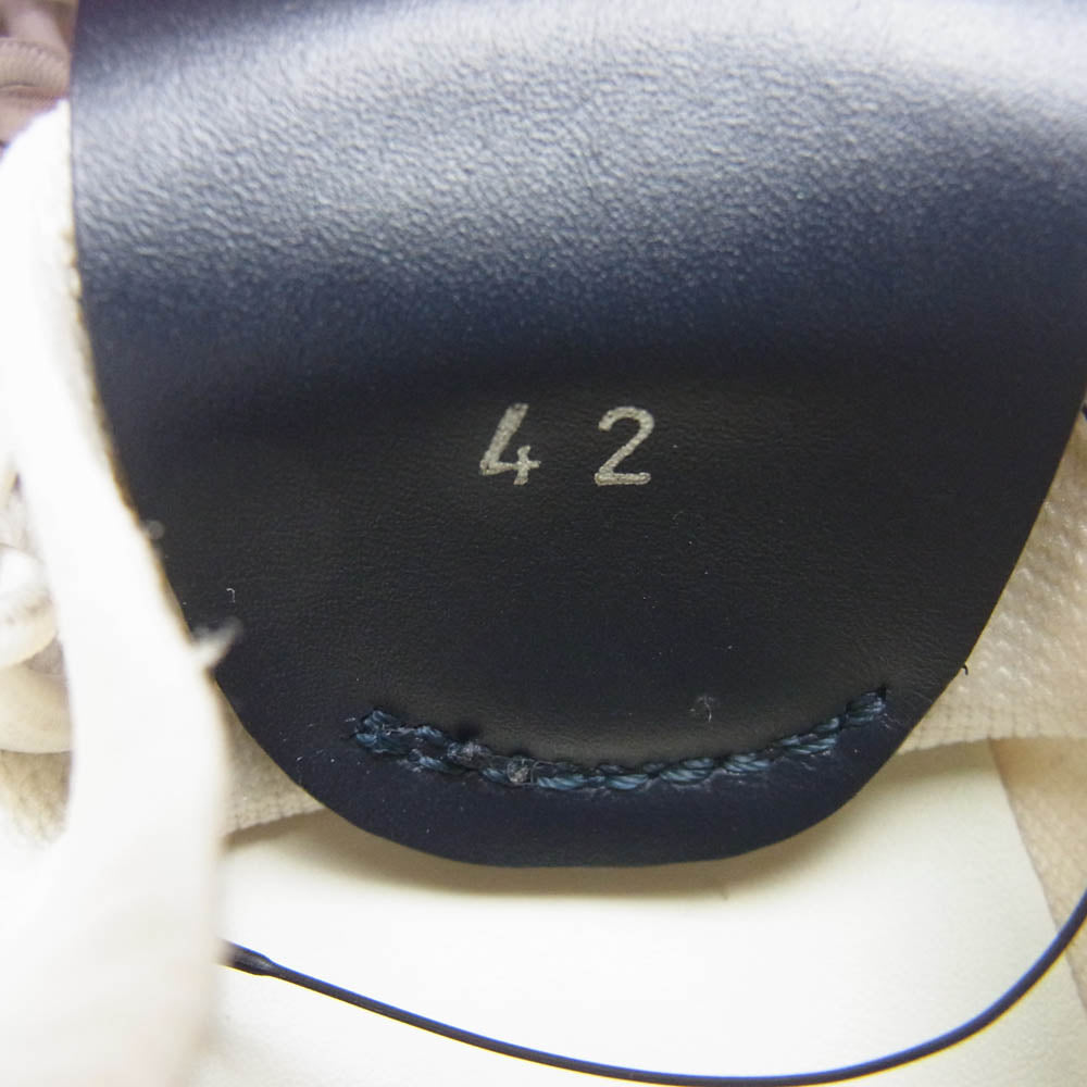 MONCLER モンクレール THE BUBBLE SNEAKER ザ バブル ローカットスニーカー ホワイト系 レッド系 42【中古】