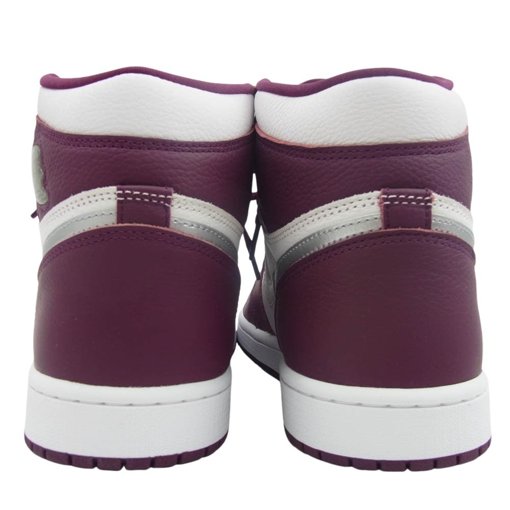 NIKE ナイキ 555088-611 Air Jordan 1 High OG Bordeaux エアジョーダン1 ハイ OG ボルドー スニーカー ワインレッド系 ホワイト系 27.5cm【極上美品】【中古】