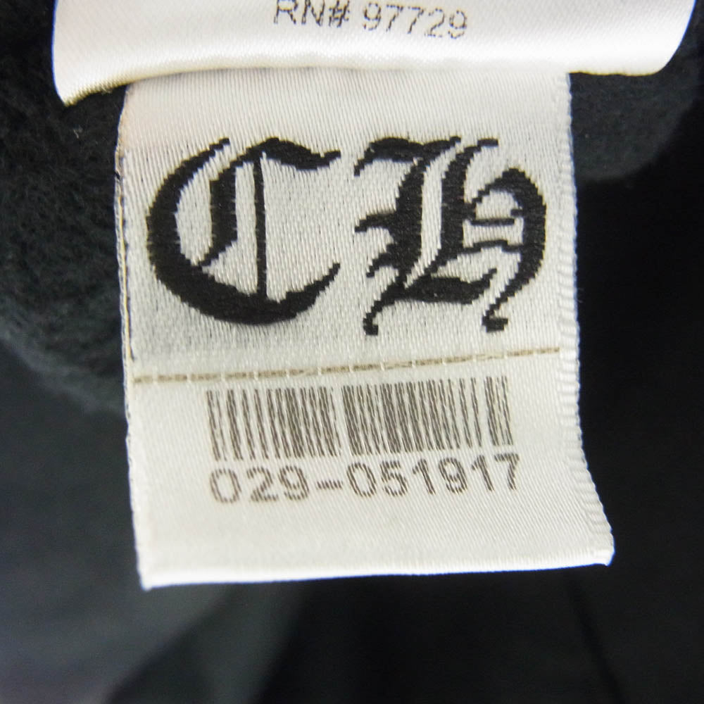 CHROME HEARTS クロムハーツ（原本無） オンライン限定 ホースシュープリント プルオーバー パーカー ブラック系 XL【中古】