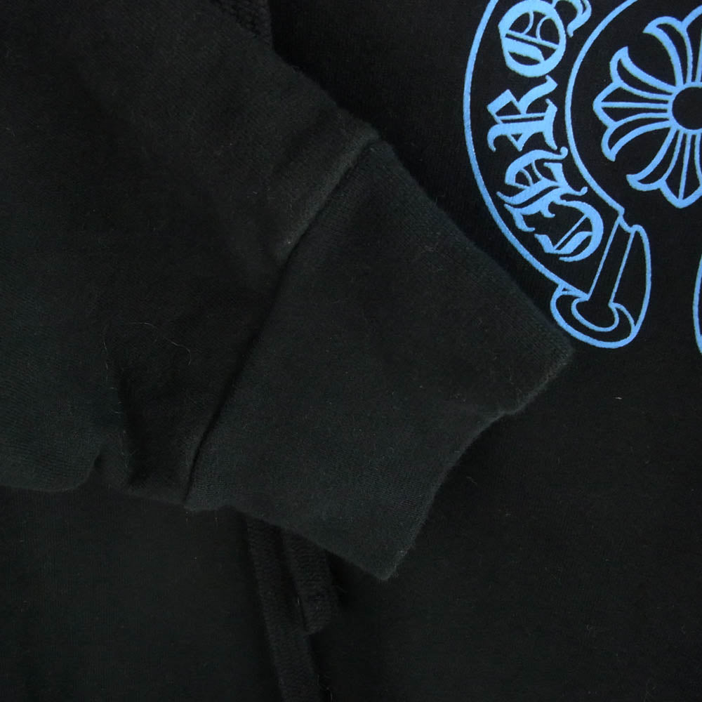 CHROME HEARTS クロムハーツ（原本無） オンライン限定 ホースシュープリント プルオーバー パーカー ブラック系 XL【中古】