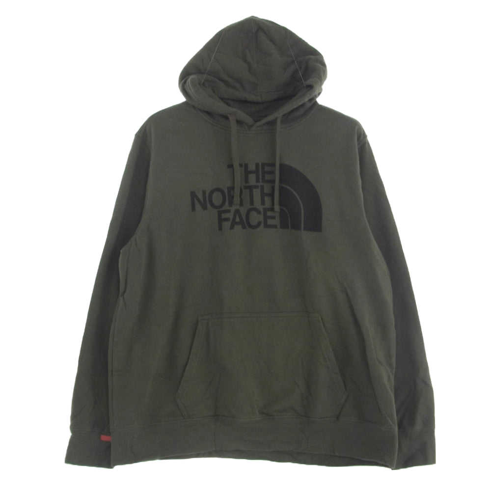 THE NORTH FACE ノースフェイス 721556 フロントロゴ プルオーバー スウェット パーカー オリーブ系 モスグリーン系【中古】