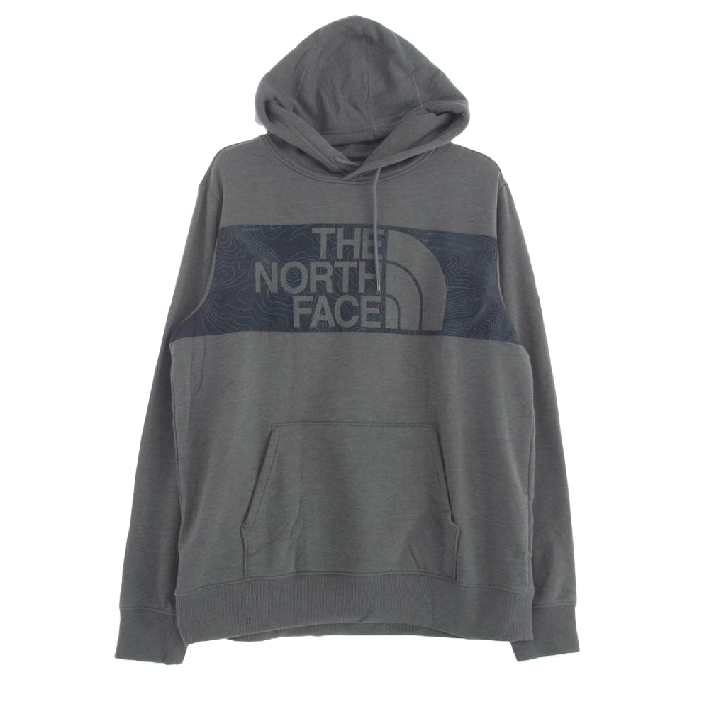 THE NORTH FACE ノースフェイス 721556 ロゴ プルオーバー スウェット パーカー グレー系 L【中古】