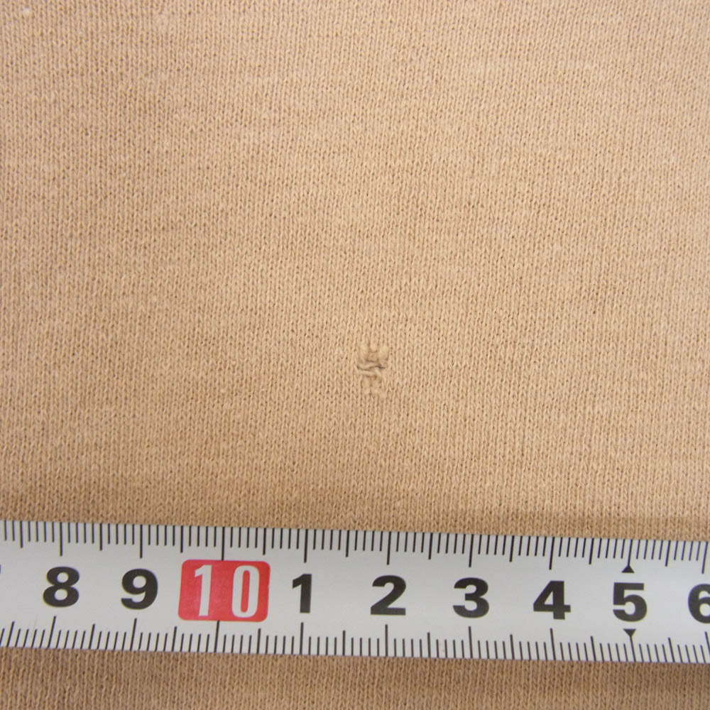 ヴィンテージ カレッジ プリント クルーネック 丸首 半袖 スウェット ベージュ系 サイズ表記無【中古】