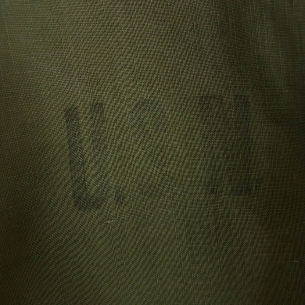 ヴィンテージ U.S.NAVY デッキ パーカー レイン パーカー カーキ系 サイズ表記無【中古】