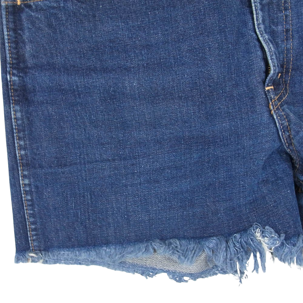 Levi's リーバイス 60s 70s BIG E ビッグ E 裏ボタン刻印8 オレンジタブ カットオフ デニム ショーツ ショート パンツ インディゴブルー系 サイズ表記無【中古】