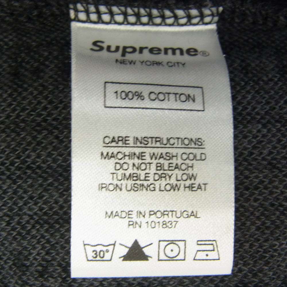 Supreme シュプリーム 20AW Textured Stripe Crewneck テクスチャード ストライプ クルーネック ニット スウェットシャツ グレー系 M【中古】