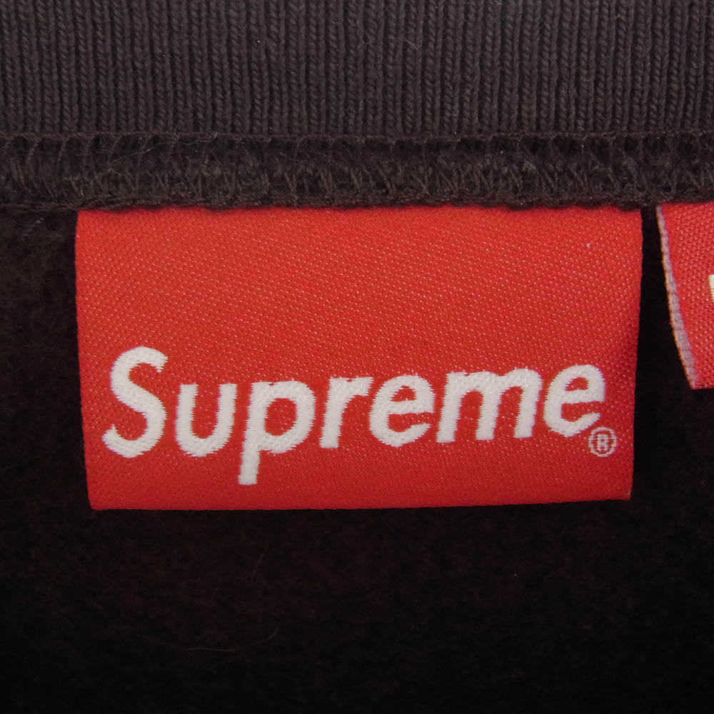 Supreme シュプリーム 22AW Small Box Crewneck スモールボックスロゴ クルーネック スウェットシャツ ブラウン系 M【中古】