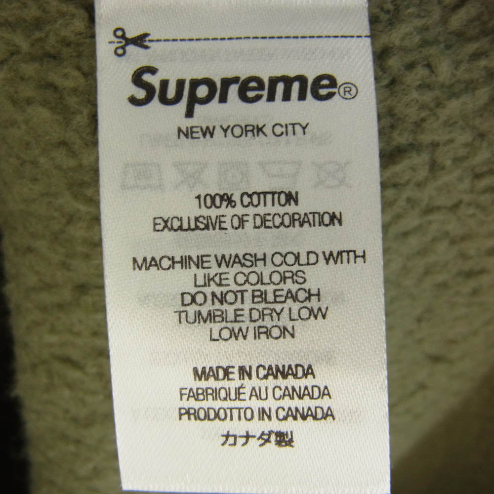 Supreme シュプリーム 23AW Small Box Crewneck スモールボックスロゴ スウェットシャツ トレーナー カーキ系 M【中古】