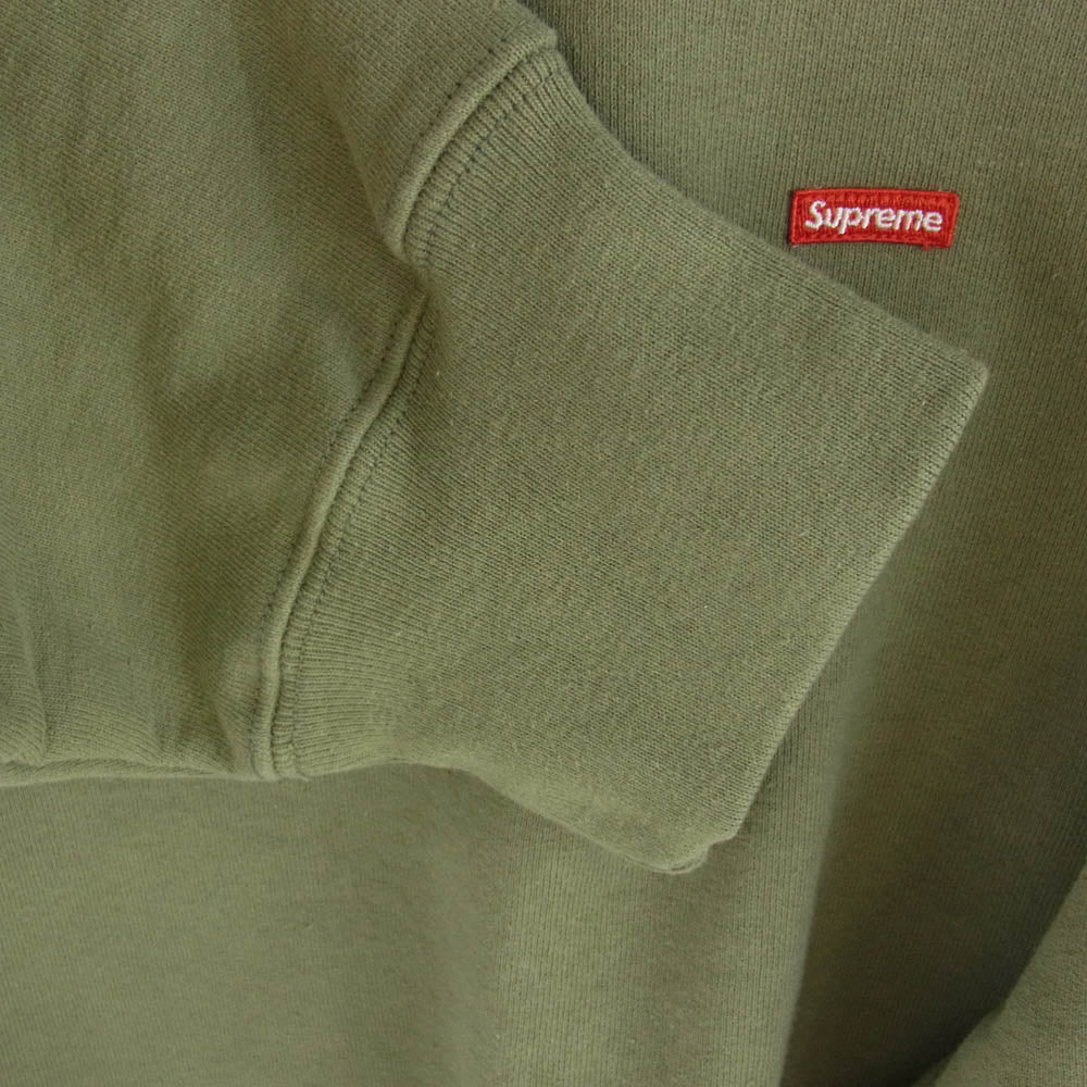 Supreme シュプリーム 23AW Small Box Crewneck スモールボックスロゴ スウェットシャツ トレーナー カーキ系 M【中古】