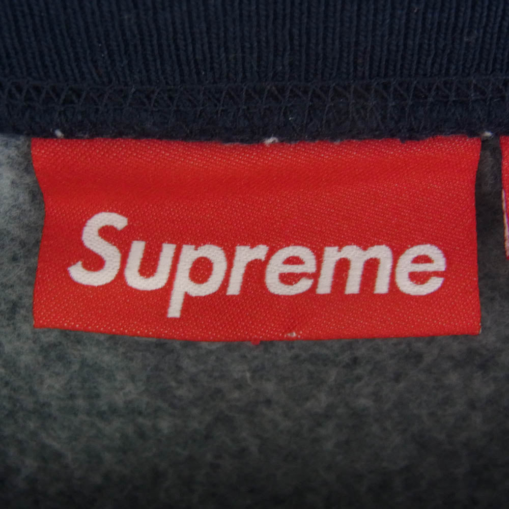 Supreme シュプリーム 24SS Pinstripe Crewneck ピンストライプ クルーネック スウェットシャツ トレーナー ネイビー系 L【極上美品】【中古】