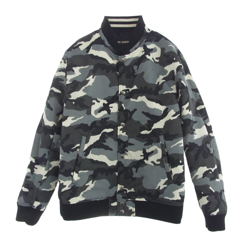 uniform experiment ユニフォームエクスペリメント UE-178011 SLEEVE STAR HOOD STADIUM BLOUSON ブルゾン ジャケット ブラック系 2【中古】